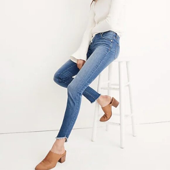 Madewell 10" High-Rise Skinny Jeans: Tulip-Hem Edition - Picture 1 of 11